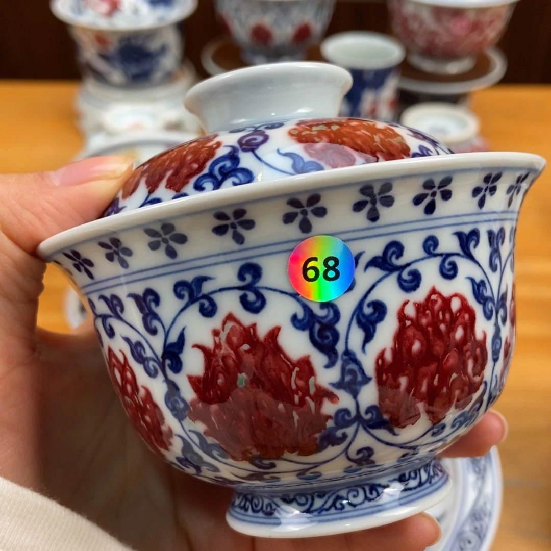 手绘现代茶具非古董老*风