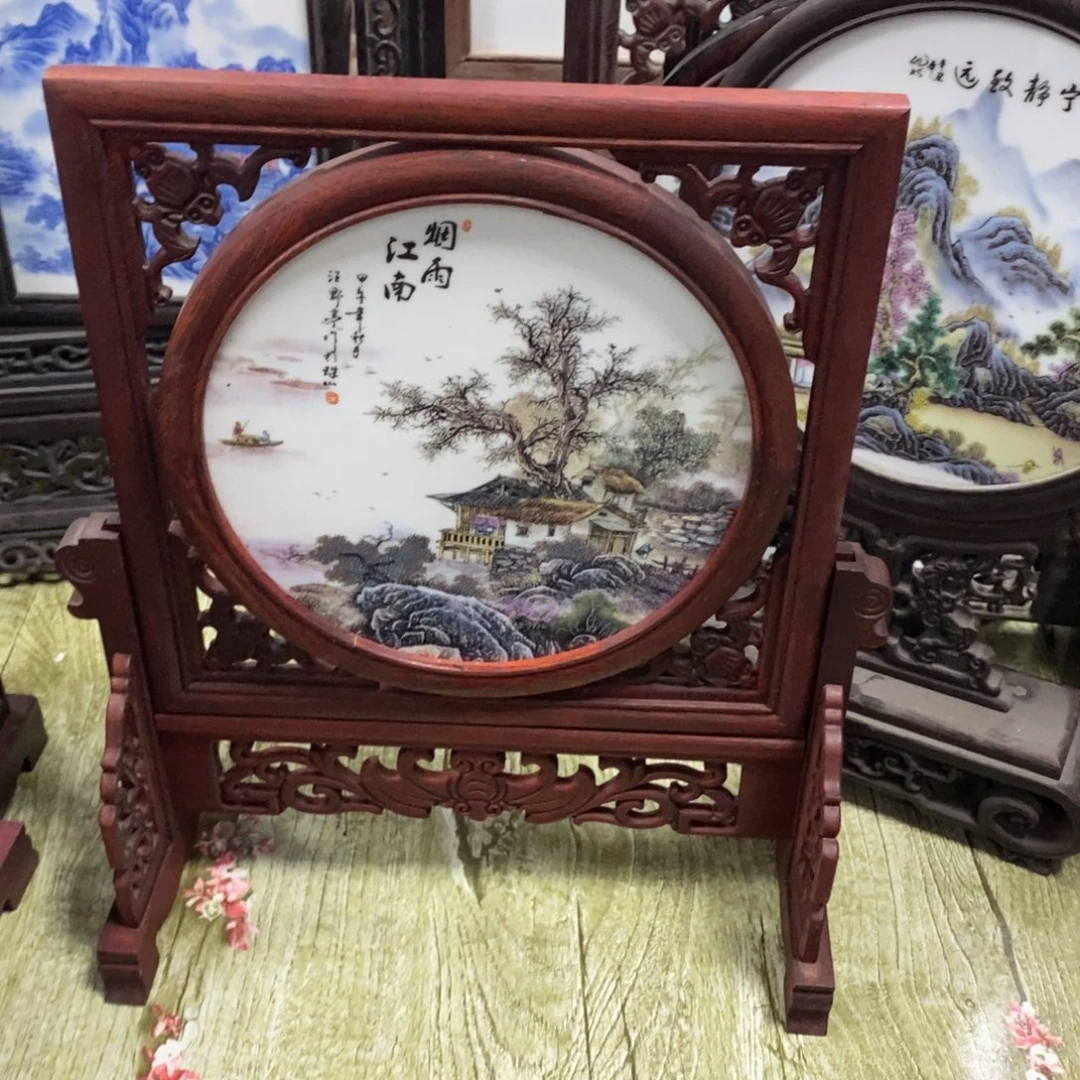 瓷片36*30*1景德镇瓷板画柴窑烧制