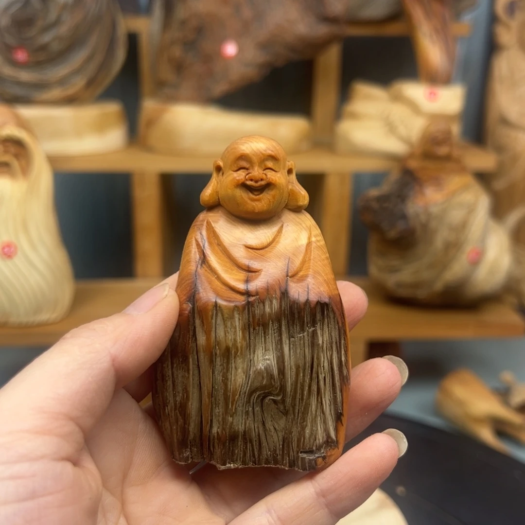 木好**双崖柏木摆件手把件