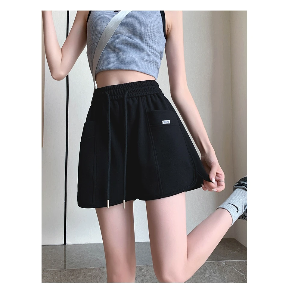 【寻衣】针织夏季阔腿宽松夏裤子热裤五分裤休闲百搭外穿时尚