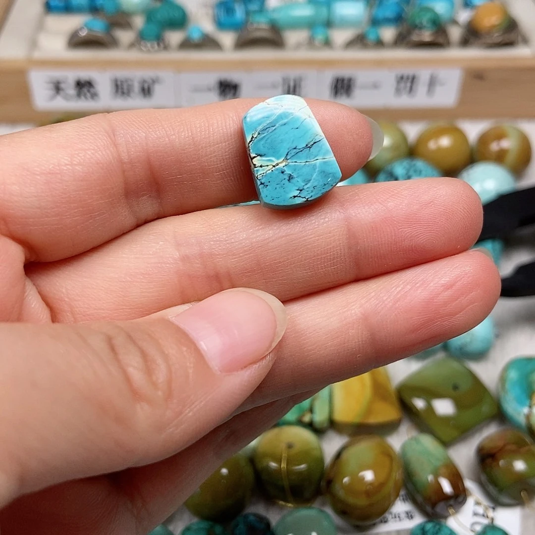 未镶嵌绿松石珠宝半成品