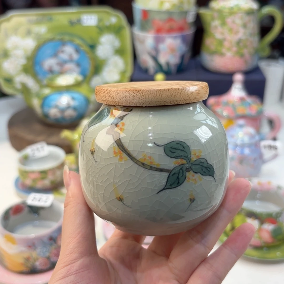 景德镇手绘高温釉下彩陶瓷茶具