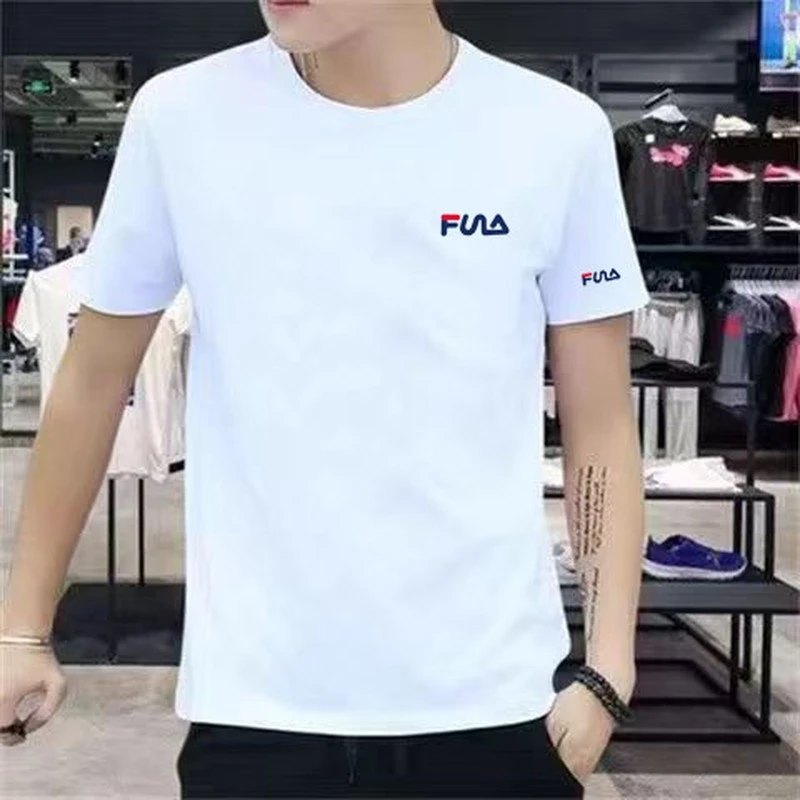 奥莱裴乐正品菲乐短袖恤衫男短袖纯棉韩版男士2024夏时尚