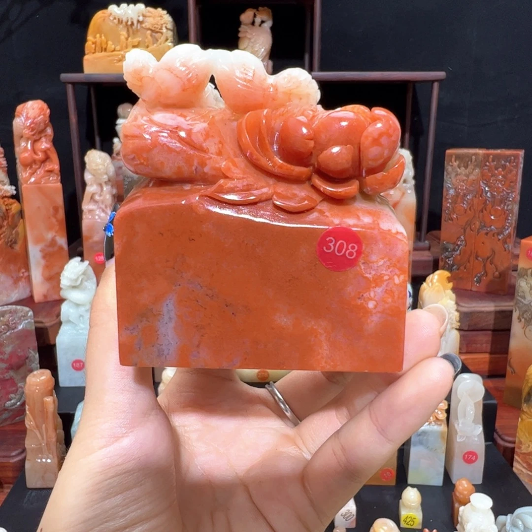 昌化石印石手工制作