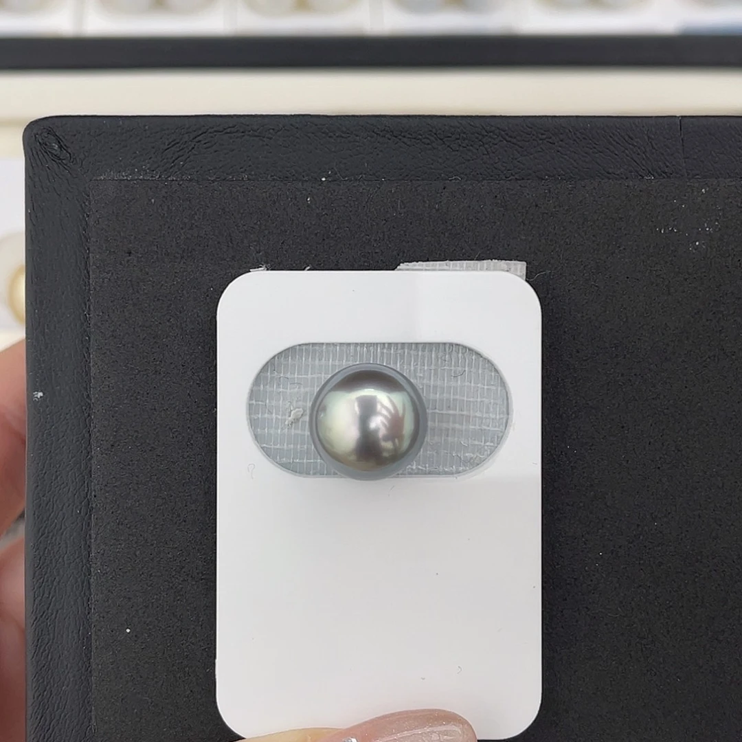 定制海水珍珠未镶嵌裸珠极光炫彩大溪地面珠12-13