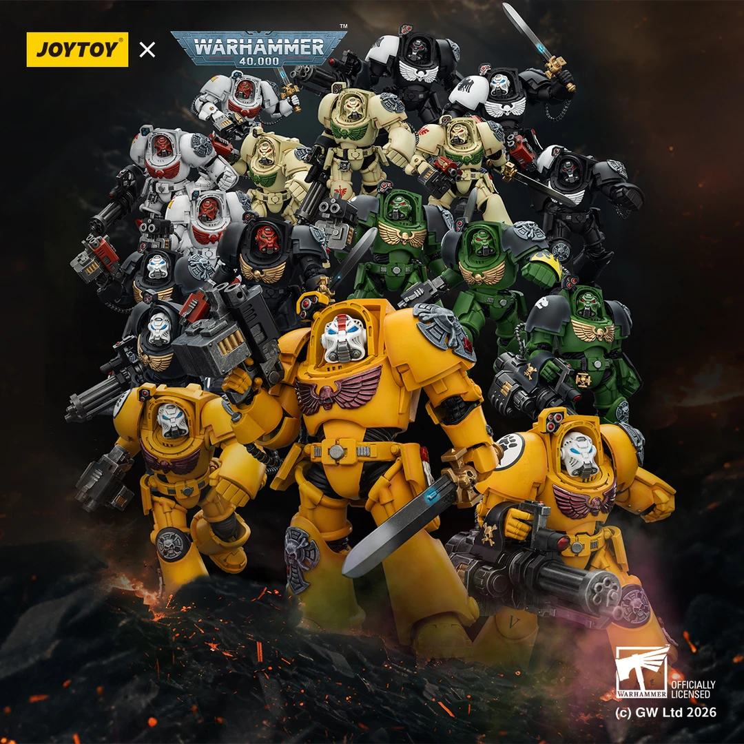 JOYTOY/暗源战锤 6战团终结者套组1:18成品可动模型玩具