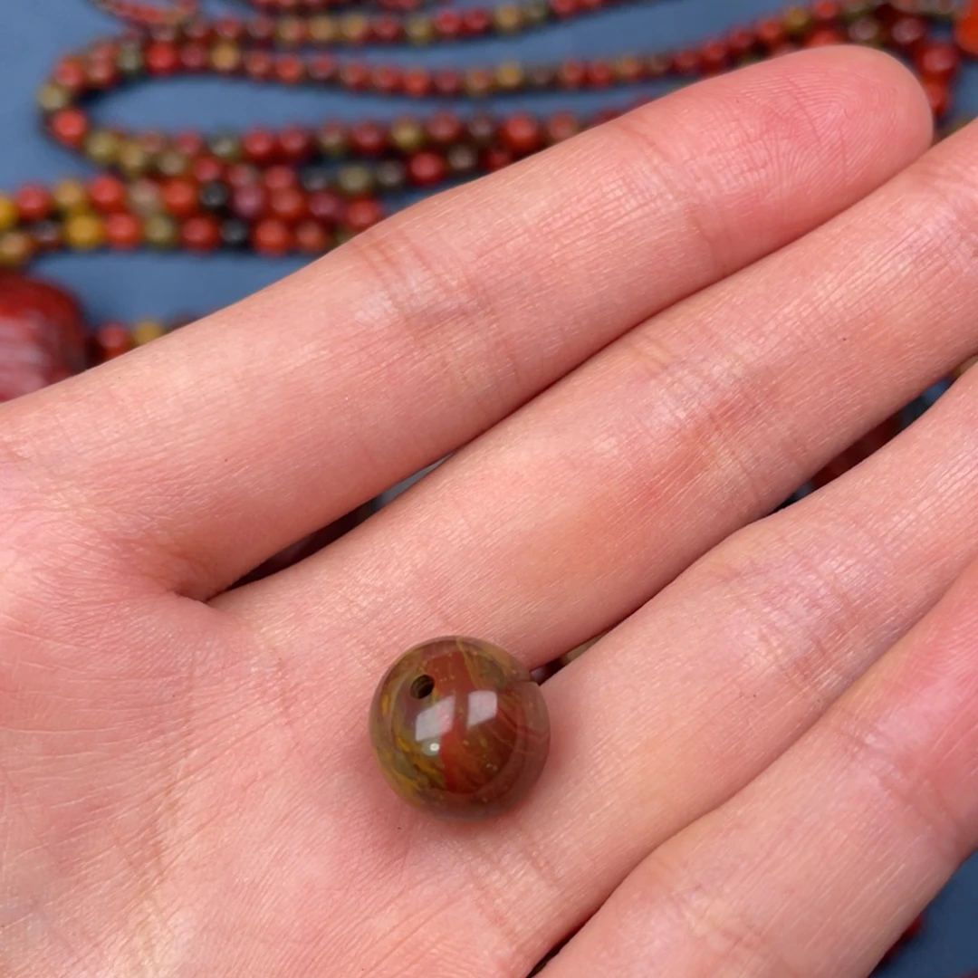 南红玛瑙未镶嵌南包浆圆珠