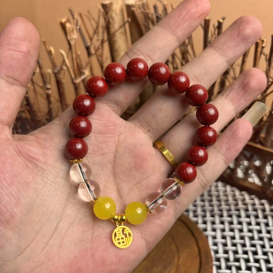 合金手链 A63150精品红珠（无礼盒）