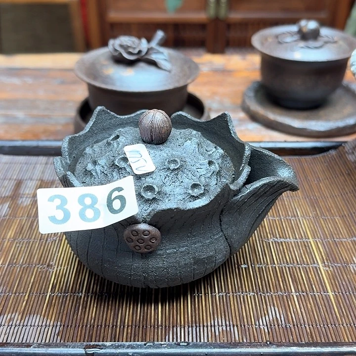 纯手工制作粗陶茶具