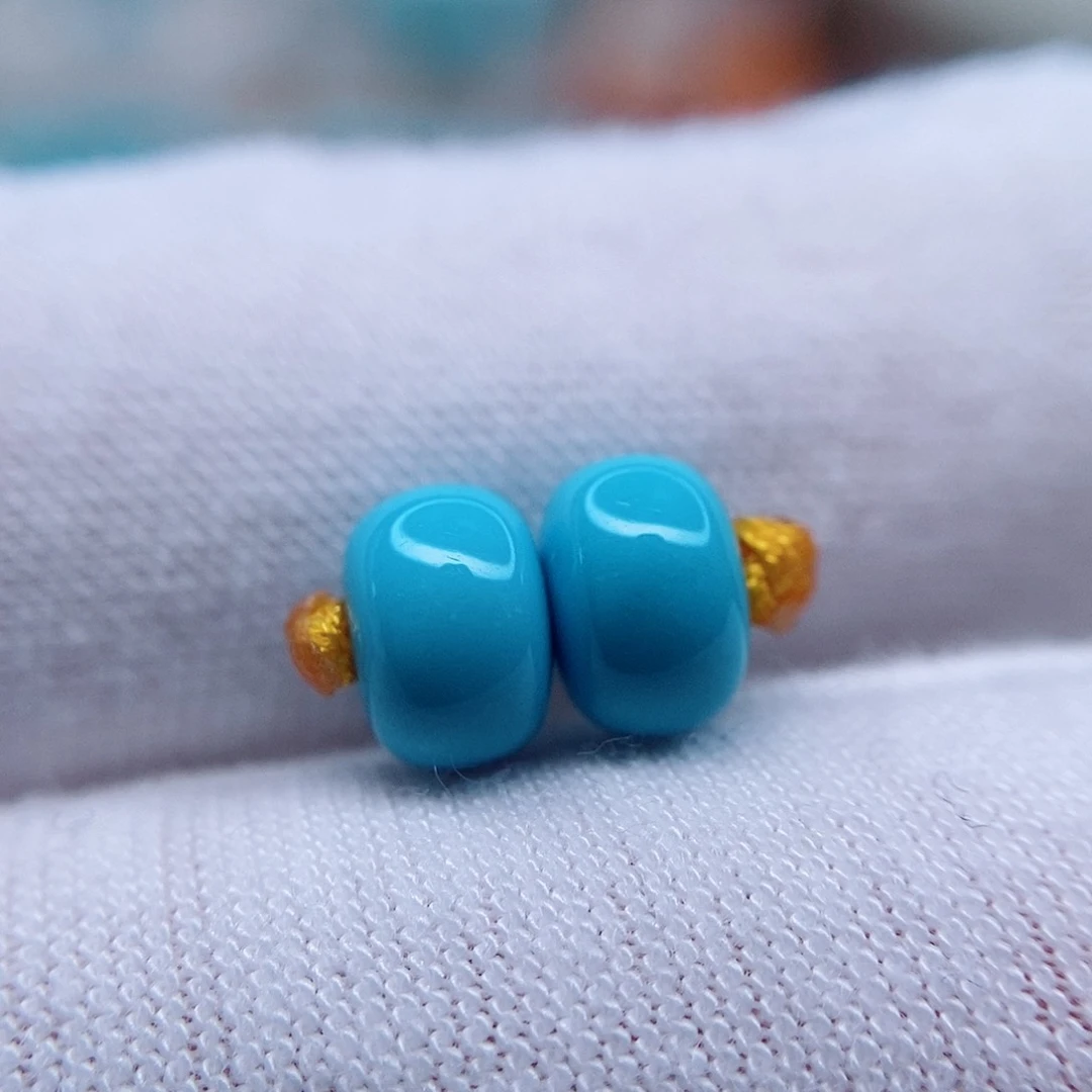 绿松石老型对珠7未镶嵌