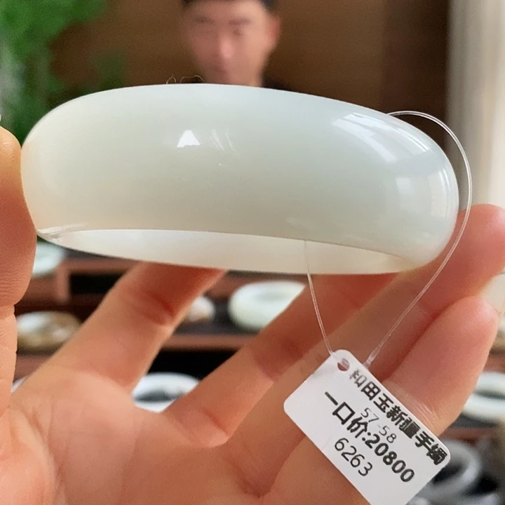 和田玉未镶嵌手镯6263