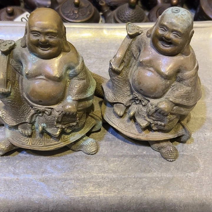 随***雕黄铜摆件，文房摆件