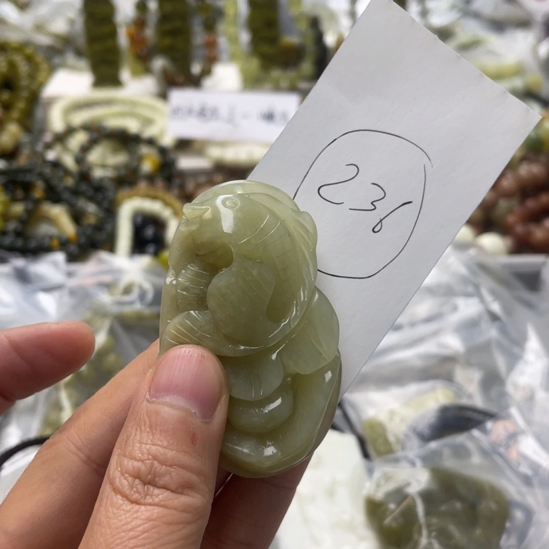 蛇纹石玉手链未镶嵌