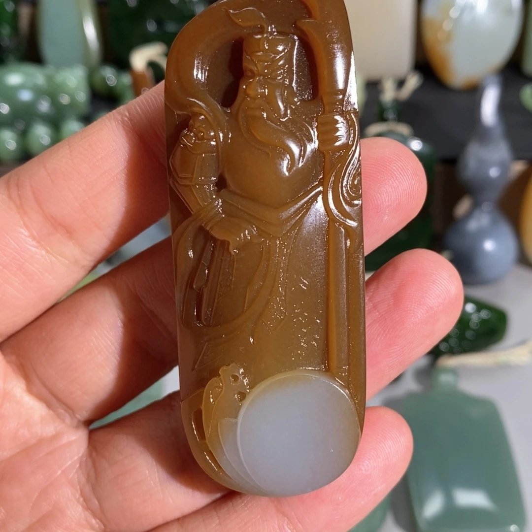 和田玉未镶嵌挂件