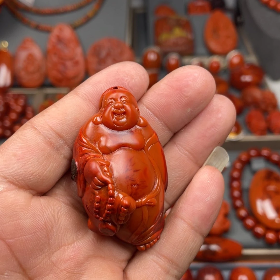 【闪购商品】南红玛瑙珠宝奇石未镶嵌吊坠