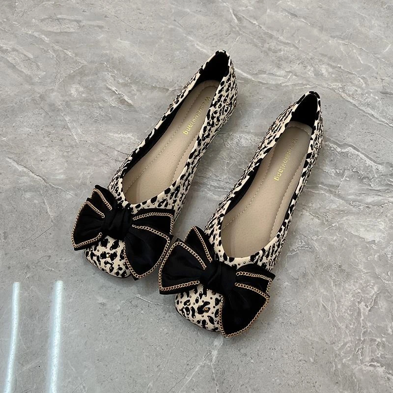 单鞋女新款春秋鞋子小香风浅口平底鞋豆豆鞋四季瓢鞋大码女鞋