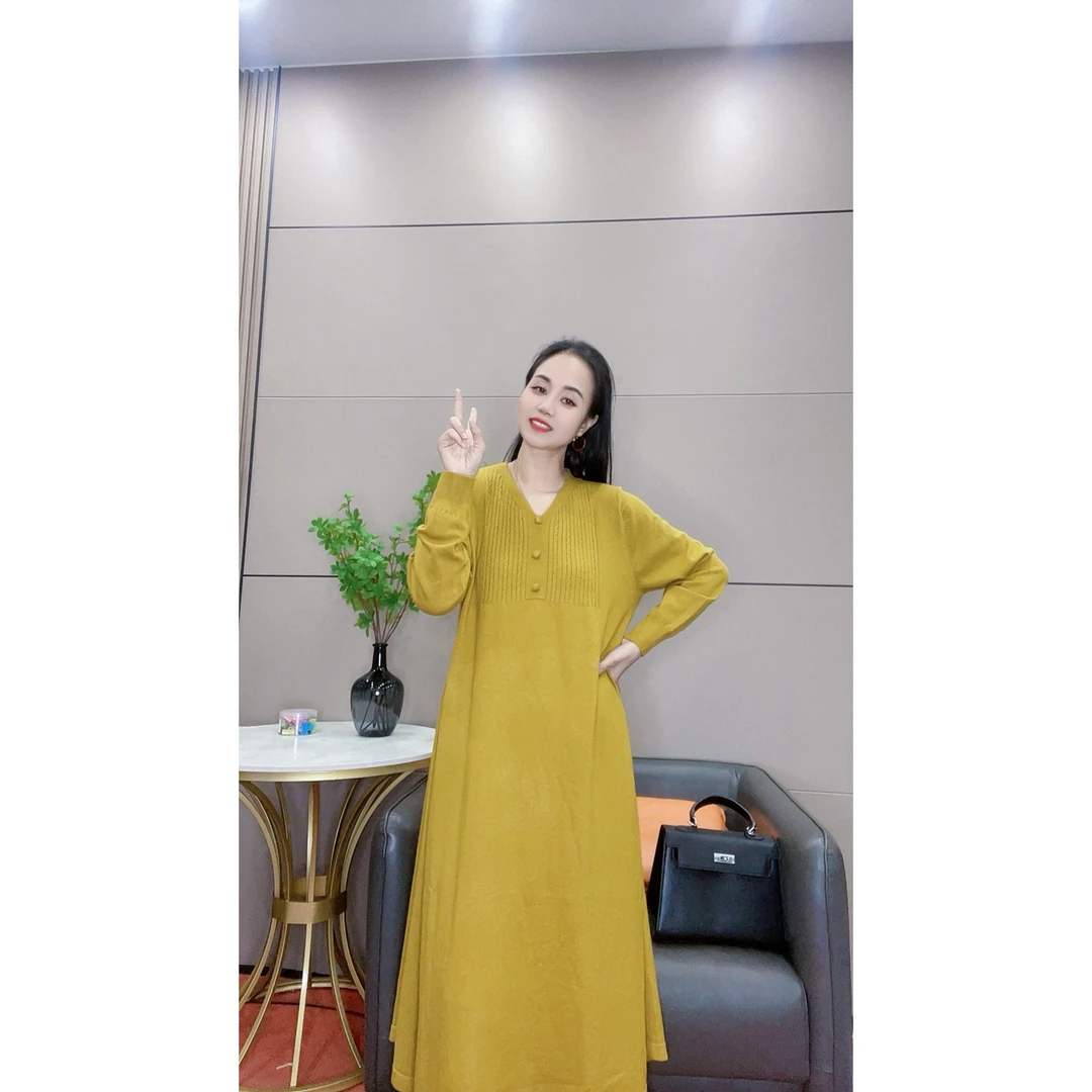 3761新款针织打底裙大码女装连衣裙