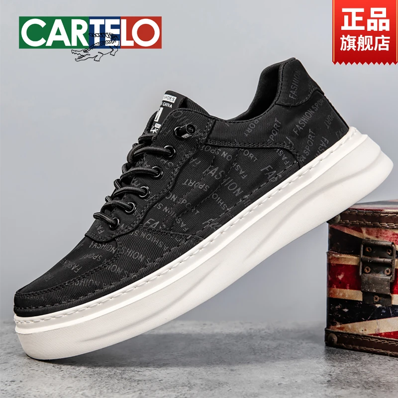 CARTELO/卡帝乐鳄鱼男鞋2025新款秋冬百搭休闲防滑透气懒人帆布鞋