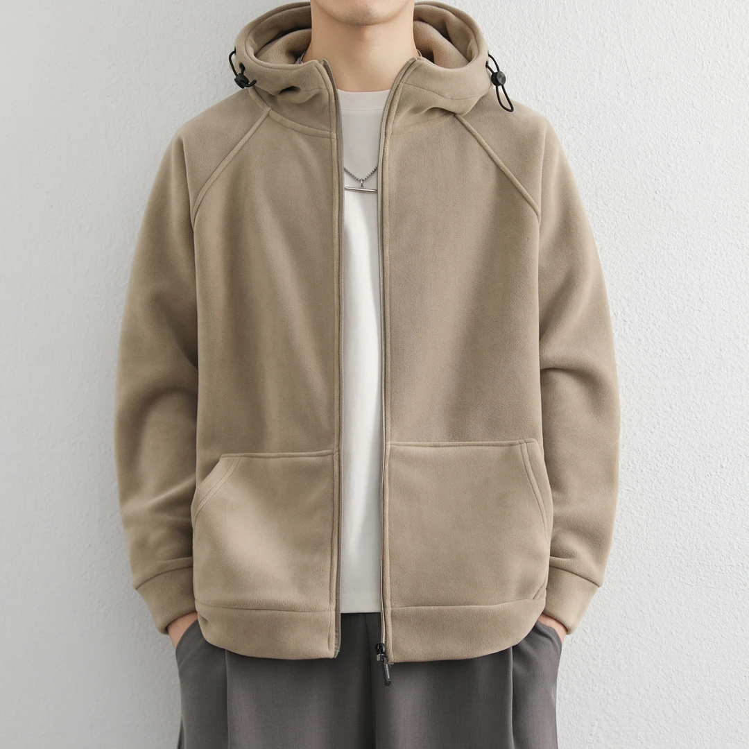 冬季连帽奥粒绒棉衣男孩帅气加厚保暖防寒服青少年潮流休闲棉袄子