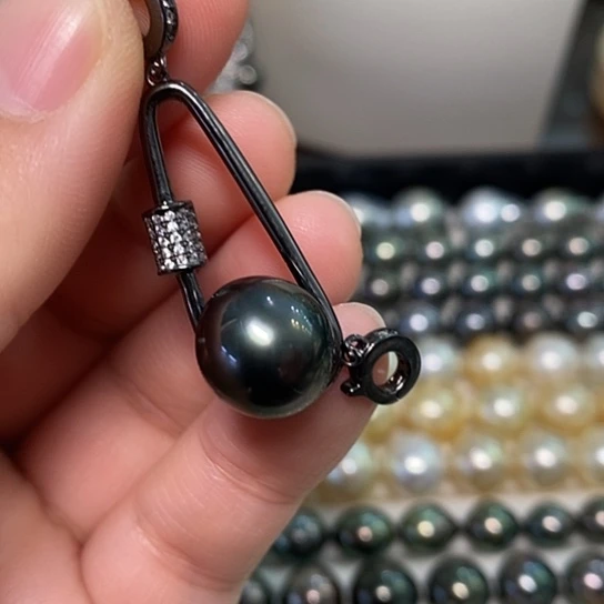 海水珍珠颈饰银S925镶嵌12.9