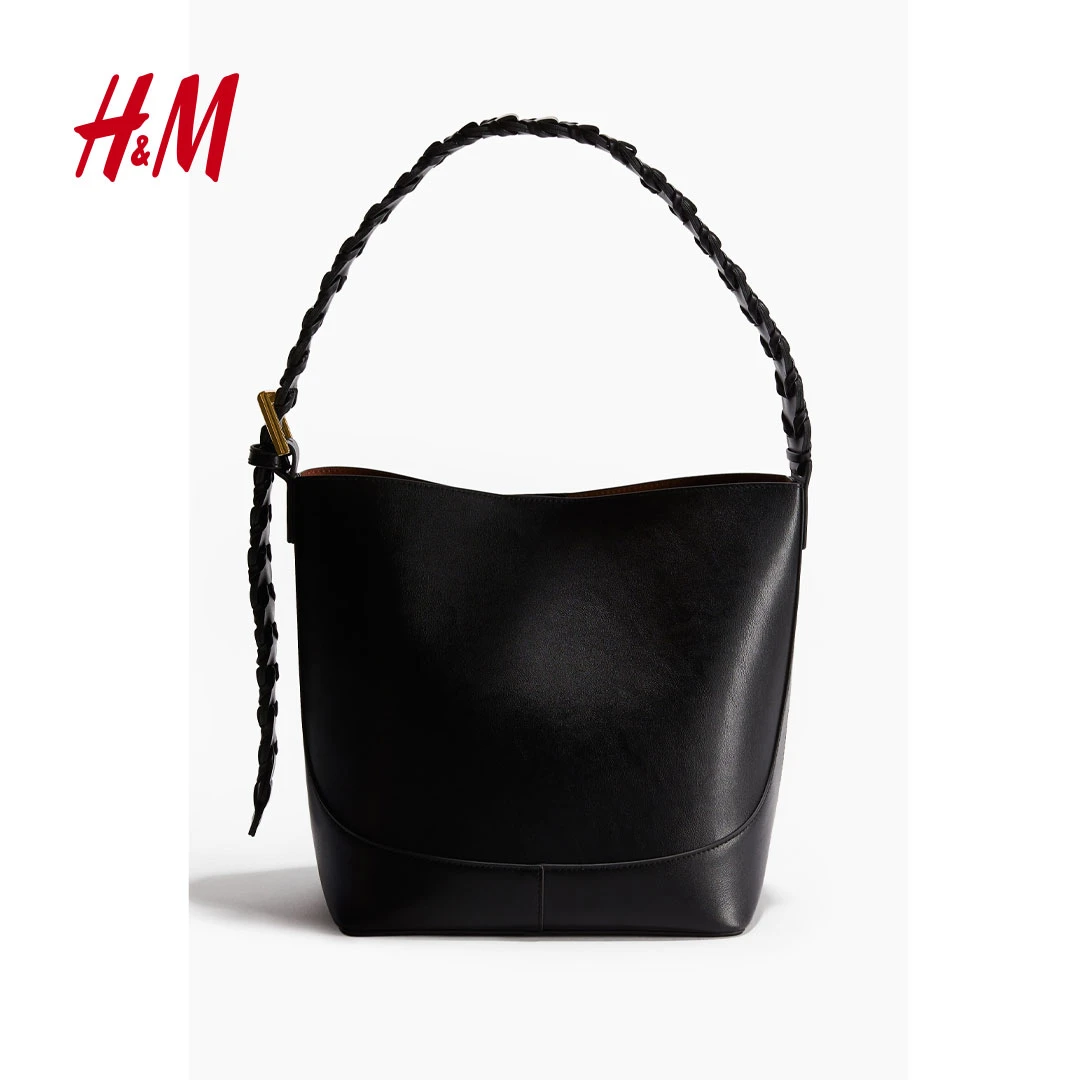 HM2205春季新款洋气编织肩带简约百搭时尚涂层面料单肩包1274135