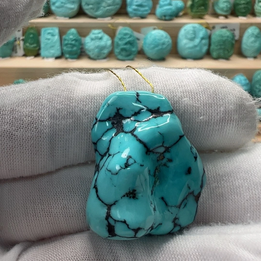 未镶嵌绿松石随形23.3mm