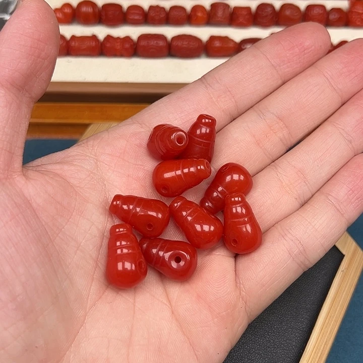南红玛瑙未镶嵌卡11✖️19锦红三通