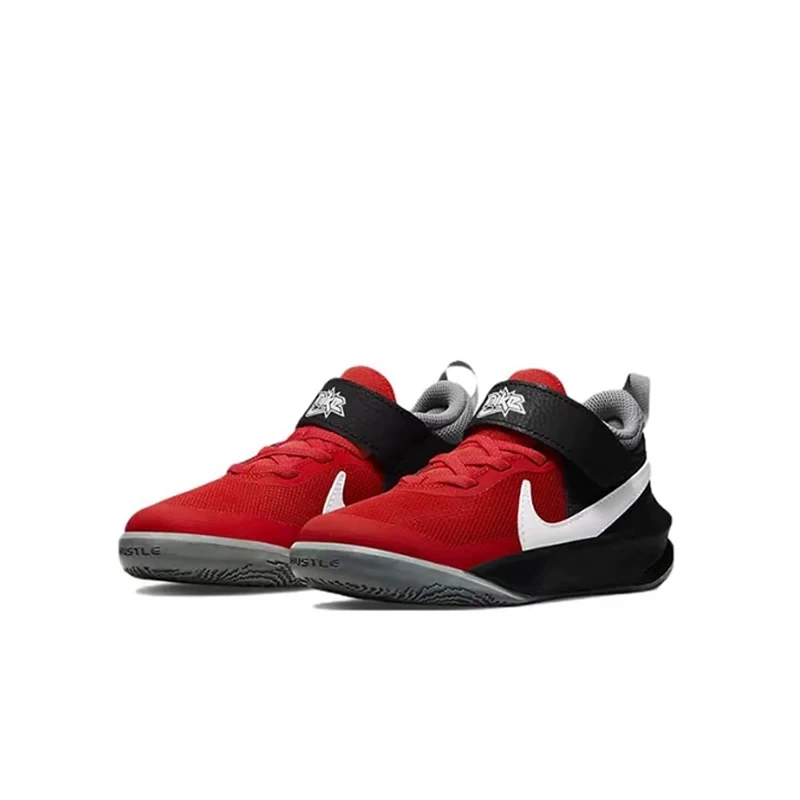 正品耐克NIKE TEAMHUSTLE团队篮球鞋男童女童魔术贴运动鞋CW6736