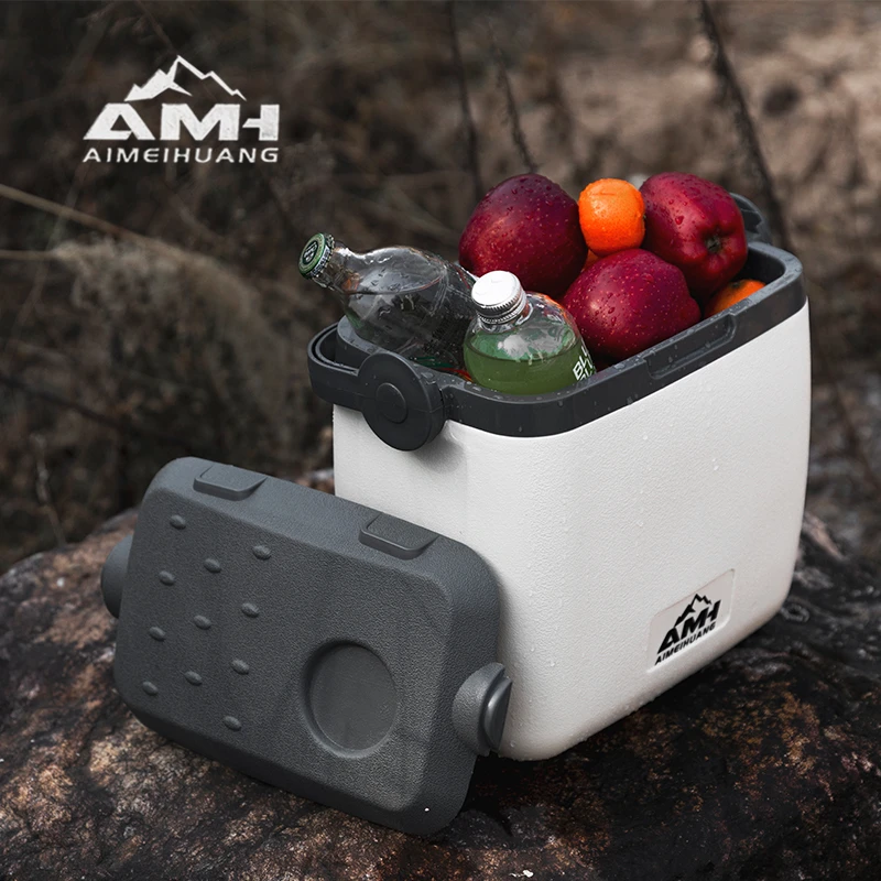 新款外贸PU户外保温箱露营便携冷藏车载泡沫冷藏箱冰块保鲜钓箱