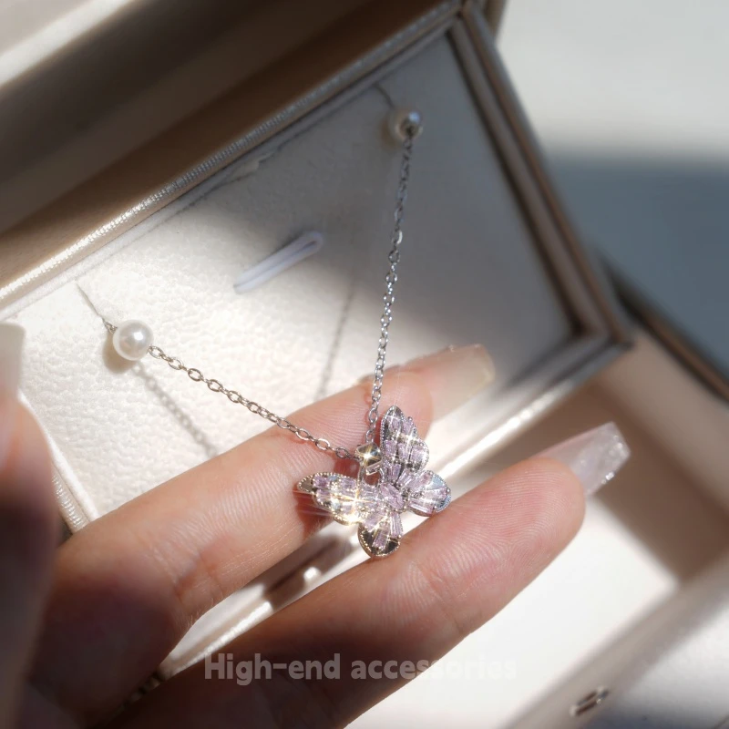 钛钢项链 新品上新日韩女法式香风超仙时尚富家千金风F1399