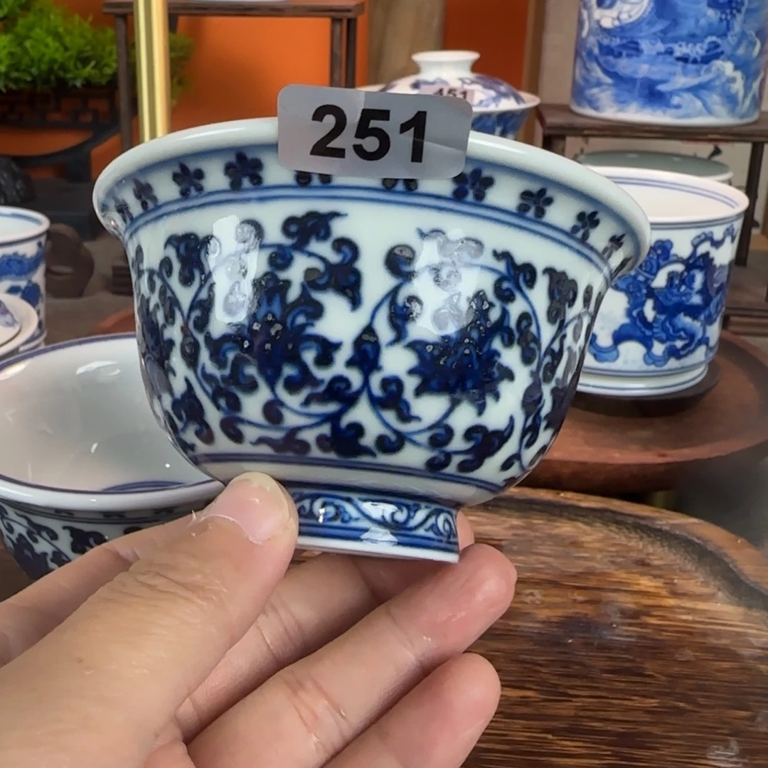 瓷片景德镇手绘青花茶器251
