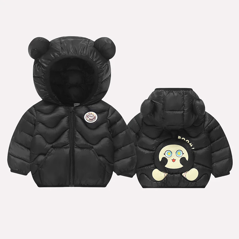 蛋仔款儿童棉服婴幼儿宝秋冬季连帽保暖卡通外套轻薄款PX