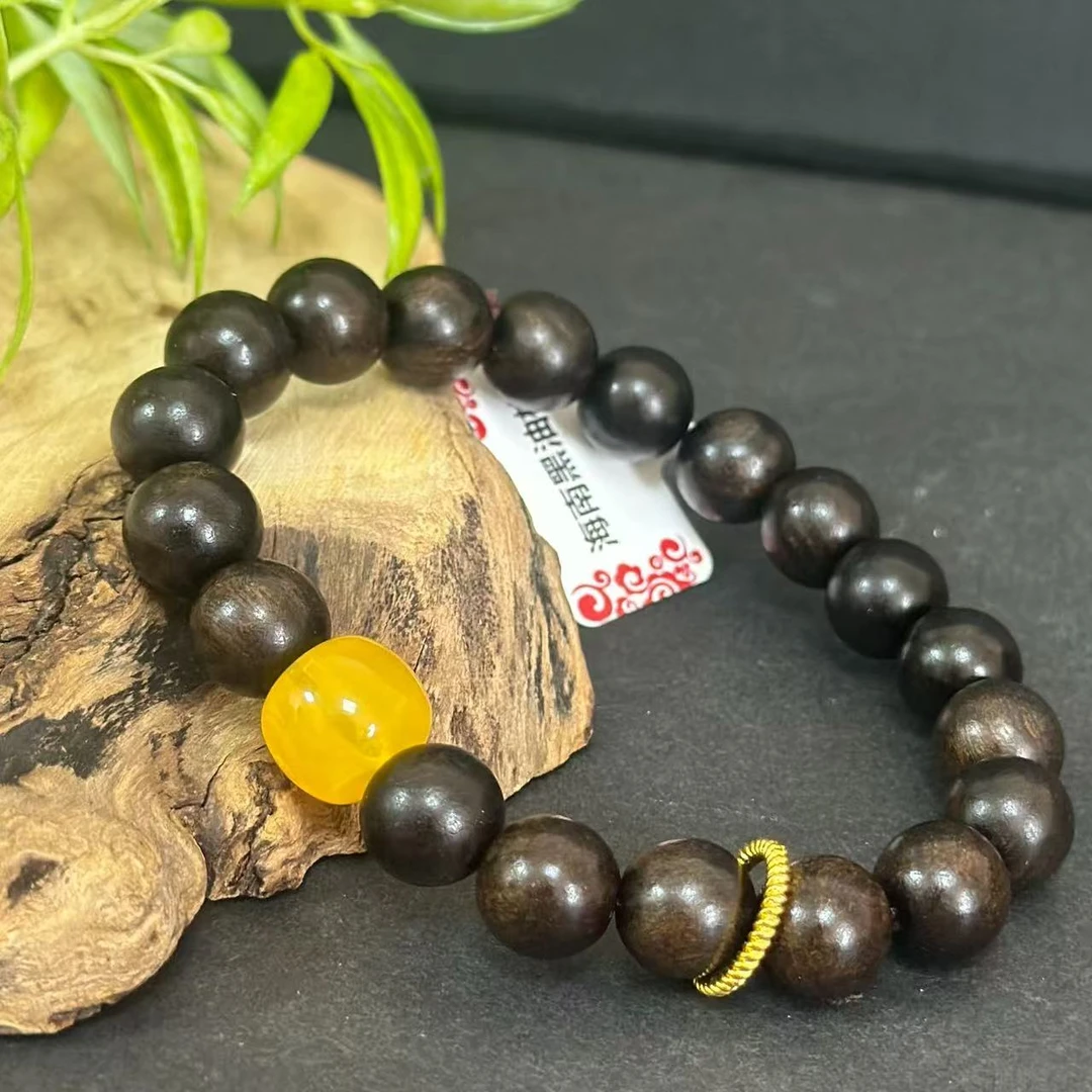 黄花梨HH-005虎皮老料黄花梨手串手盘串（无礼盒）