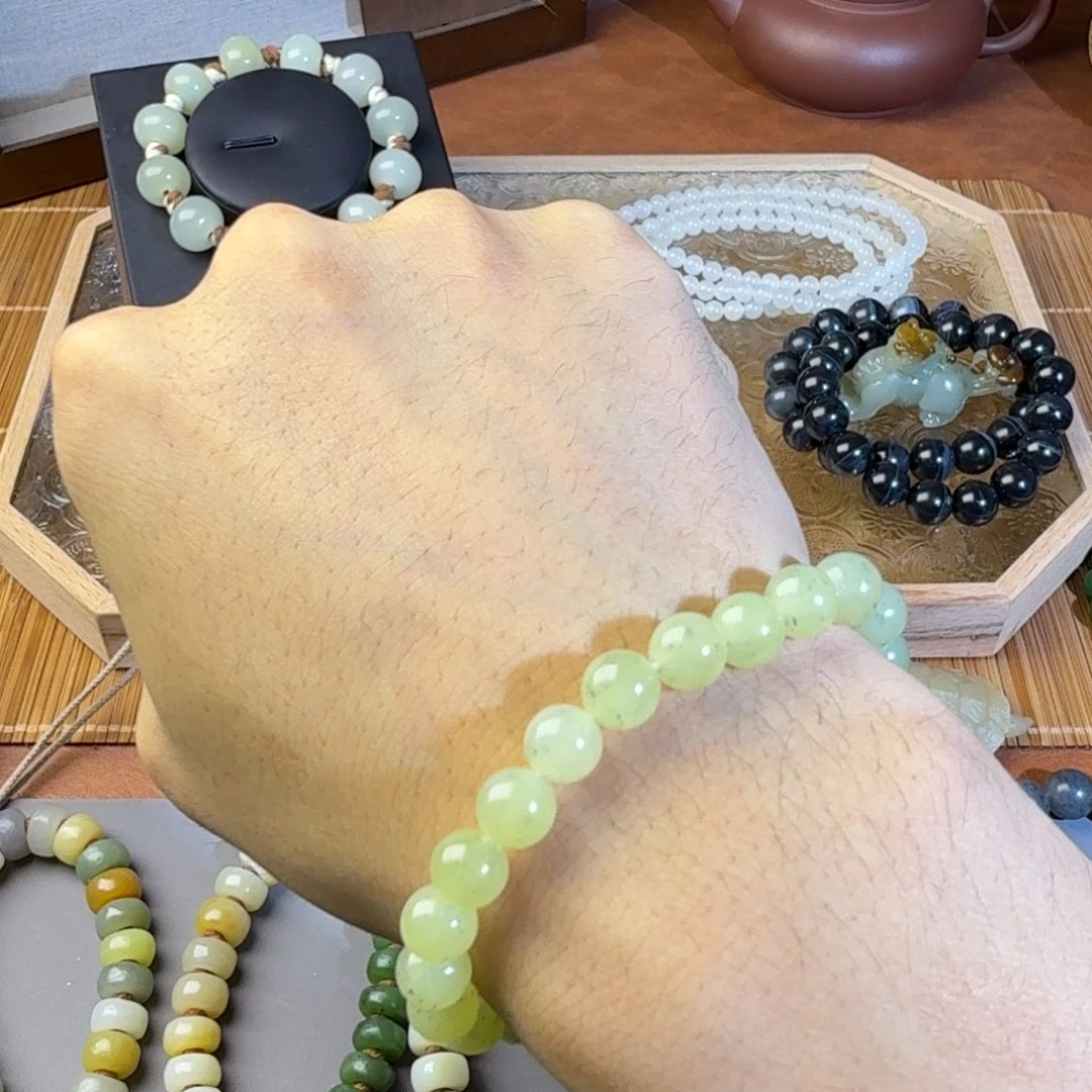 和田玉未镶嵌手链