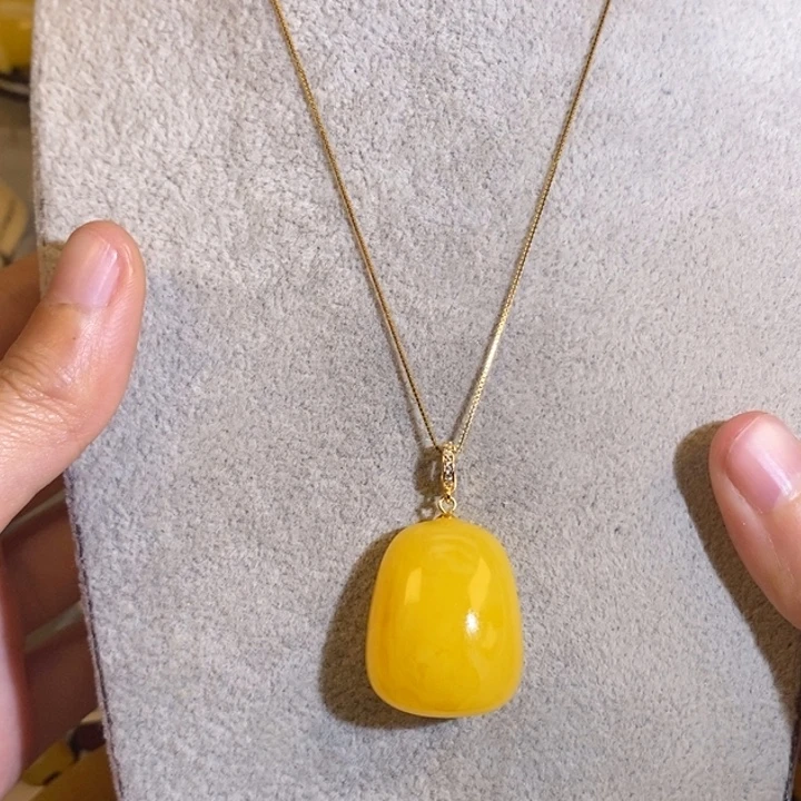 定制琥珀银S925镶嵌