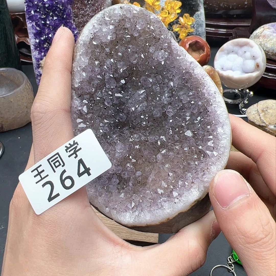 紫晶水晶摆件未镶嵌264