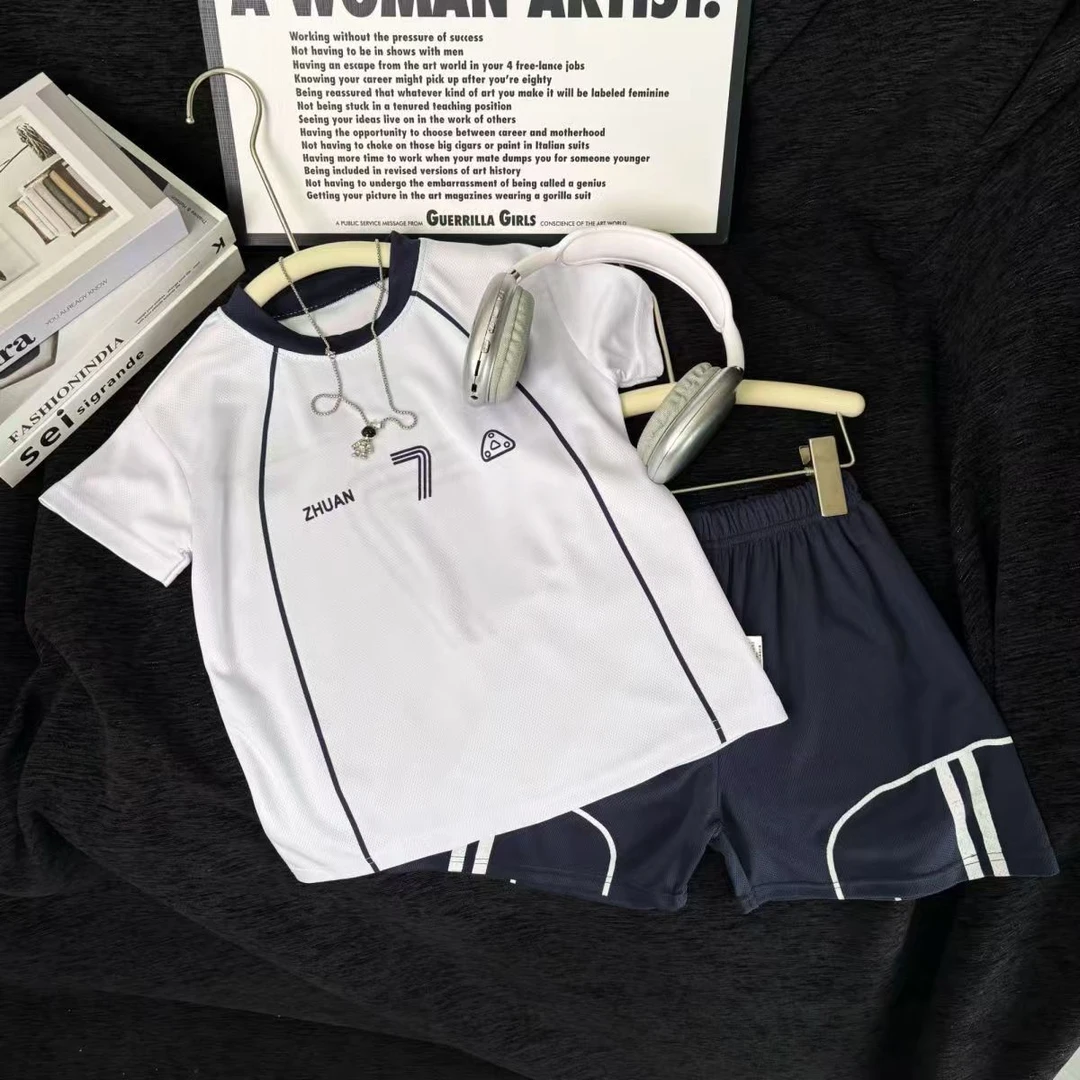 【夏日运动限定】儿童夏季新款球服速干衣套装中大童薄款篮球服套装