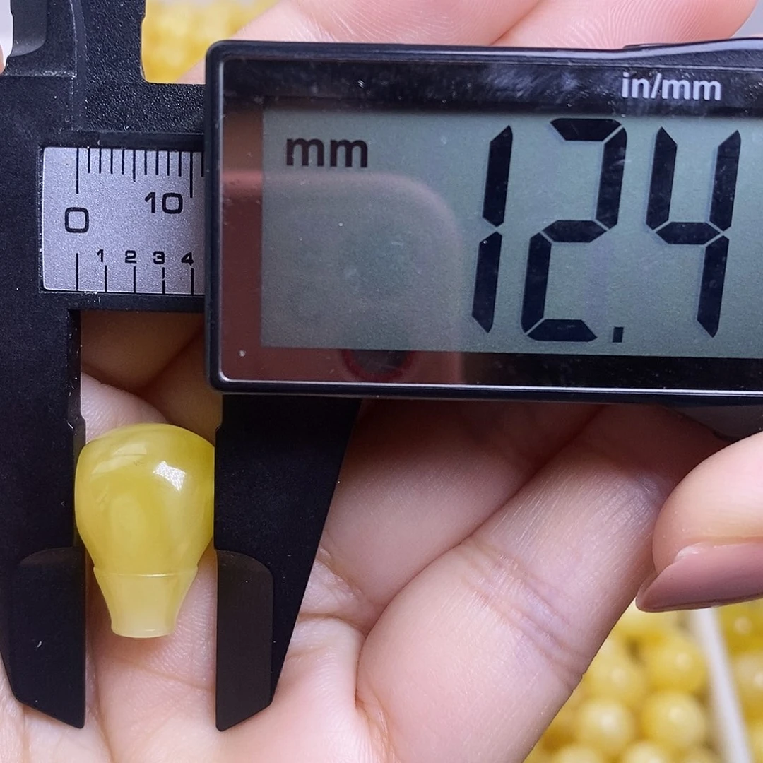 裸石琥珀未镶嵌蜜蜡三通