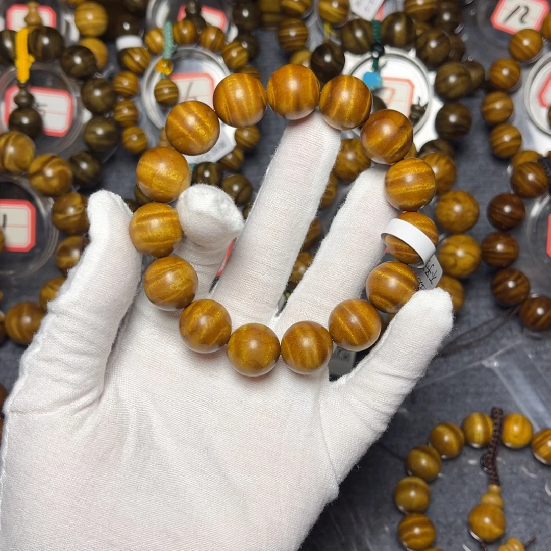 楠木（金丝楠）手串/手链枯木1.5满水波399