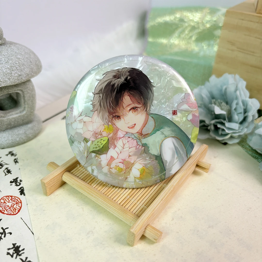 疯狂817【2025吴邪生日季】盗墓笔记正版周边夏日荷光双闪吧唧