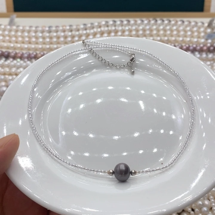 【闪购商品】颈饰合金淡水珍珠