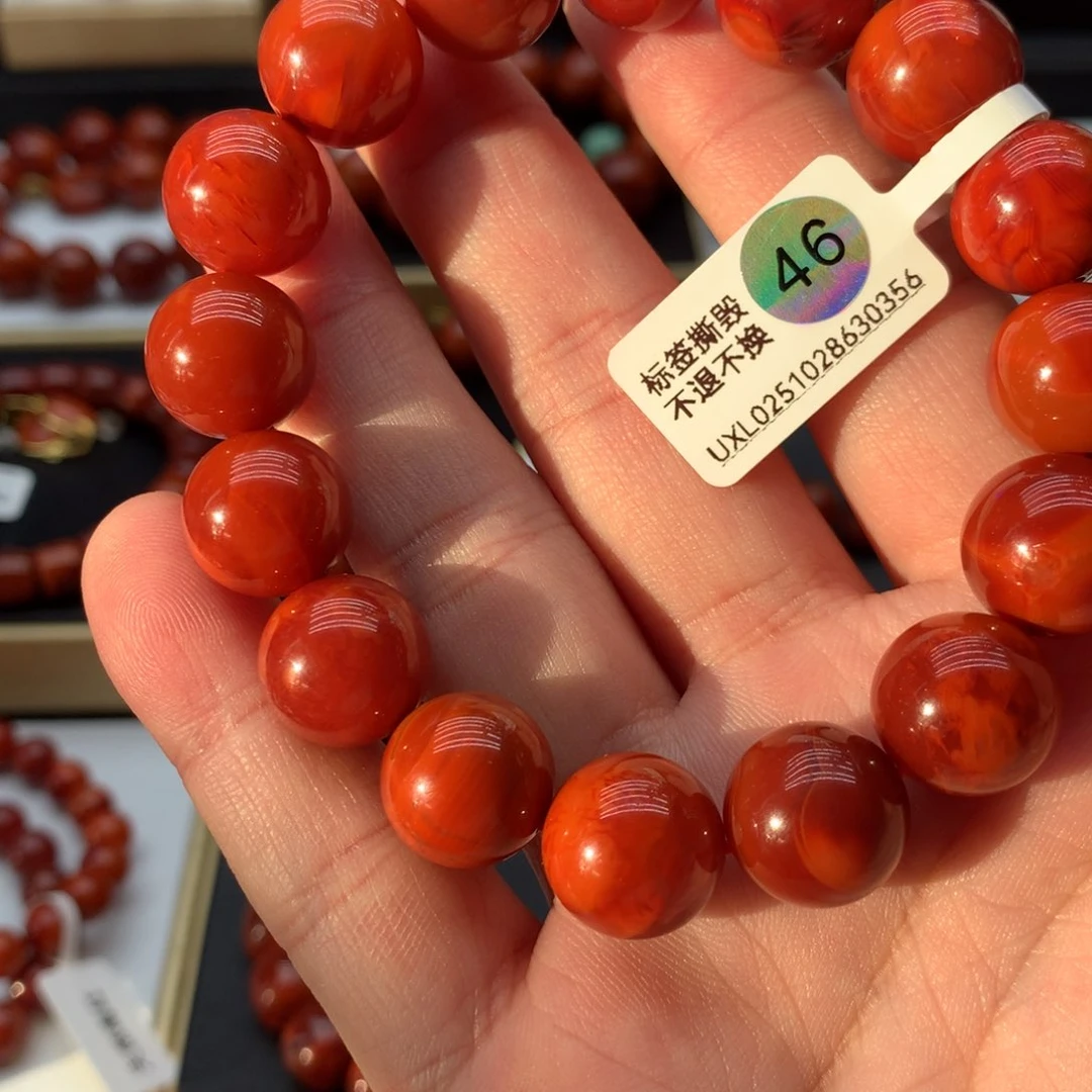 南红玛瑙手链未镶嵌