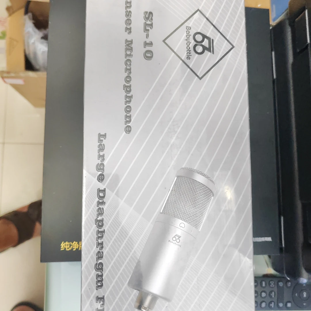 未拆封 babybottle  66 sl-10电容麦克风，全新未用，黑色