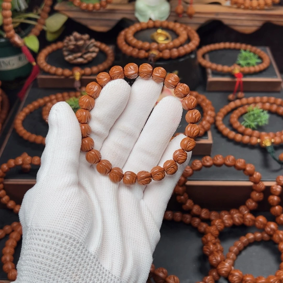 吊坠桃核风*10玉龙脊手串