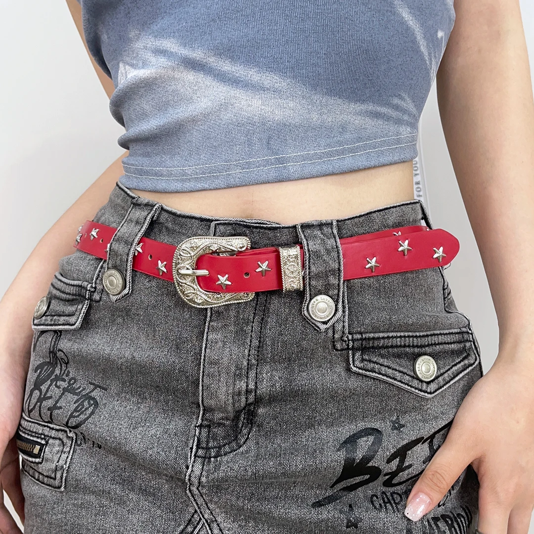 腰带女装饰配裙子2025新款y2k个性装饰配饰原宿风星星设计感皮带
