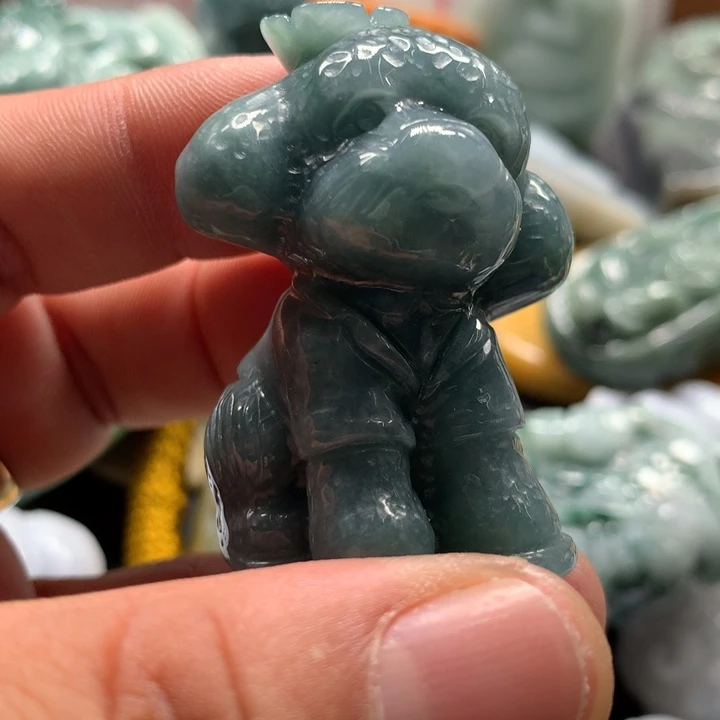 翡翠未镶嵌颈饰保真天然a货翡翠