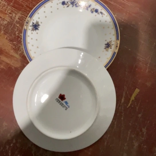 瓷片陶瓷陶瓷15厘米2个红叶