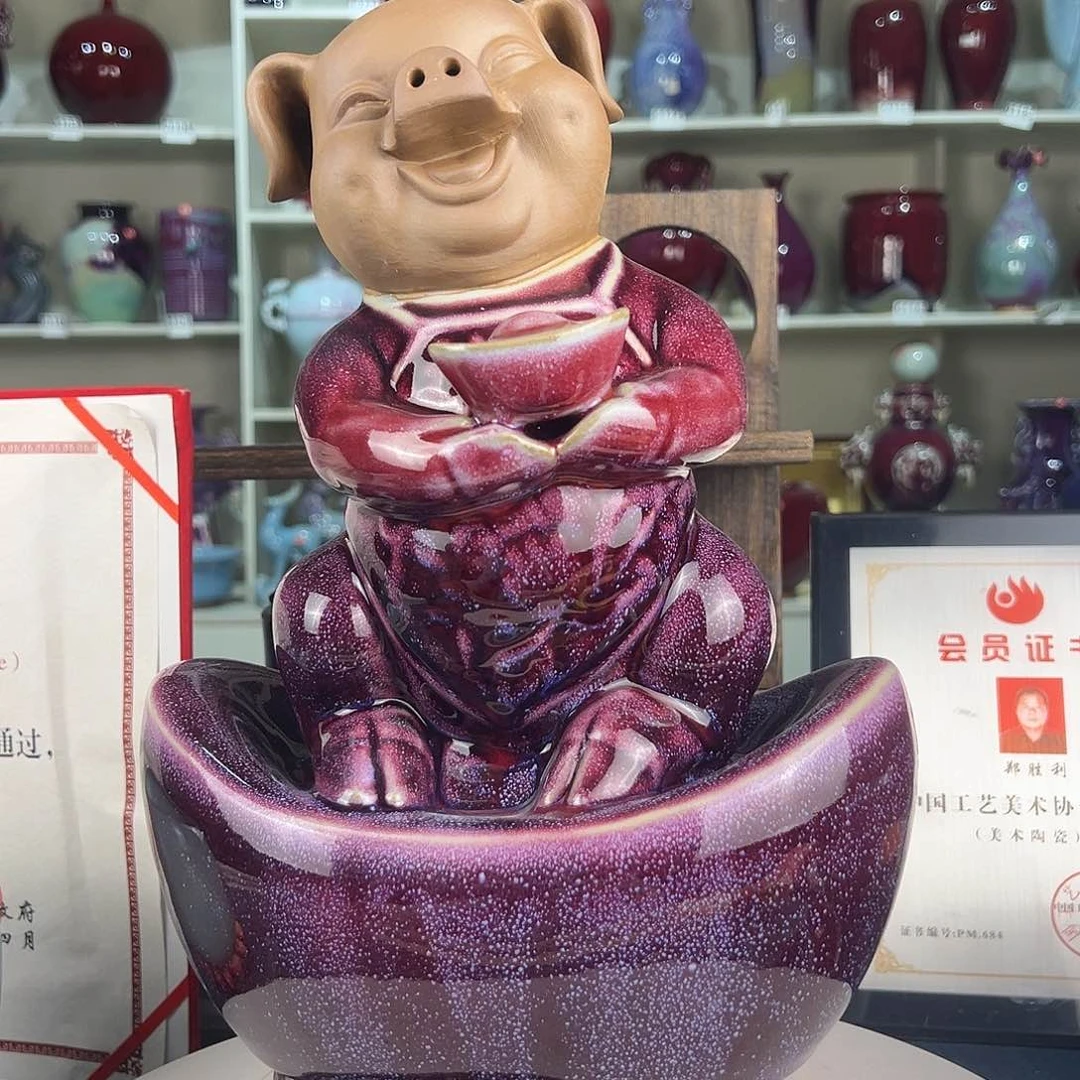 摆件郑家钧窑摆件