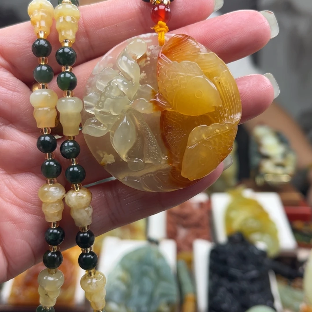 岫玉未镶嵌挂件挂件