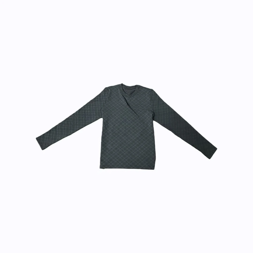 77私服【格纹定律】2025秋冬新款时尚女士套头款打底保暖C156